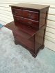 49993 Cherry Bachelor Chest Dresser With Desk Post-1950 photo 2