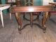 230a Mahogany Dining Table W Brass Accents 1900-1950 photo 4