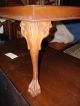 Chippendale Walnut Coffee Table Carved Claw Feet 1900-1950 photo 2