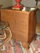 Pr Mid Century Colonial Style Night Stands 2 Drawer Solid Wood 1900-1950 photo 10