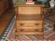 Pr Mid Century Colonial Style Night Stands 2 Drawer Solid Wood 1900-1950 photo 4