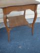 47646 Antique Victorian Solid Oak Lamp Table Stand 1900-1950 photo 3