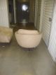 Vintage 1960 ' S Bucket/tub Swivel Chairs Beige Suede 2 Of Them Post-1950 photo 3