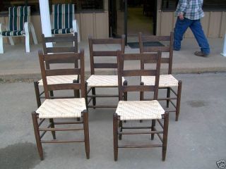 Antique Ladder Back Chairs photo