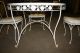 Vintage American Wrought Iron Patio Set With Daisy Pattern 1950 ' S 1900-1950 photo 7