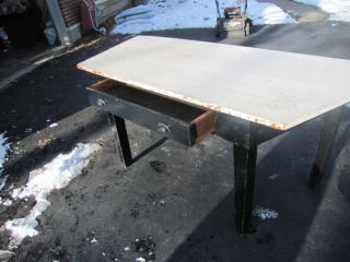 Primitive School Work Table Many Uses Kitchen Or Crafts photo