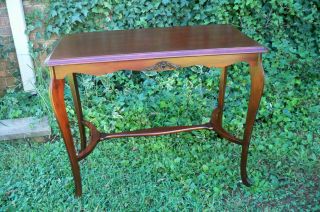 Antique Mahogany Sofa Or Console Table Refinished/ready W/original Labels photo