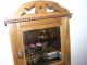 Antique Hanging Cabinet With Cut Glass Mirror. 1900-1950 photo 1