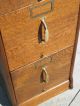 Globe Quartersawn Oak 4 Drawer File Cabinet 1900-1950 photo 9