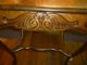 Antique Oak Table Stand Parlor Table Ornate Carving Quartersawn Made In Usa 1900-1950 photo 1