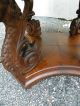 Victorian Heavy Carved Inlaid Side Table 2382 1900-1950 photo 9