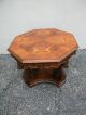 Victorian Heavy Carved Inlaid Side Table 2382 1900-1950 photo 5