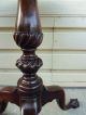 50875 Antique Mahogany Old Colony Furniture Lamp Table Stand W/ Brass Gallery 1900-1950 photo 5