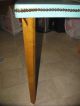 Vintage Stakmore Folding Table With Turquoise Vinyle Top Between 1930 & 1949 1900-1950 photo 1