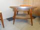 1960 Imperial Danish Modern Solid Table Mid Century Retro With Drawer Mag.  Rack 1900-1950 photo 3