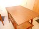 1960 Imperial Danish Modern Solid Table Mid Century Retro With Drawer Mag.  Rack 1900-1950 photo 5