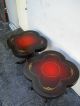 Pair Of Louis Scalera Mahogany Leather Top Side Tables 1120 1900-1950 photo 2