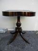 Pair Of Louis Scalera Mahogany Leather Top Side Tables 1120 1900-1950 photo 5