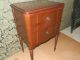Wonderful Antique Sewing Stand W/rotating Spool Drawer And Marquetry Detail 1900-1950 photo 6