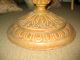Vtg Shabby Romantic Round,  Wood/wooden/glass Coffee/end/side Table Pedestal 1900-1950 photo 5