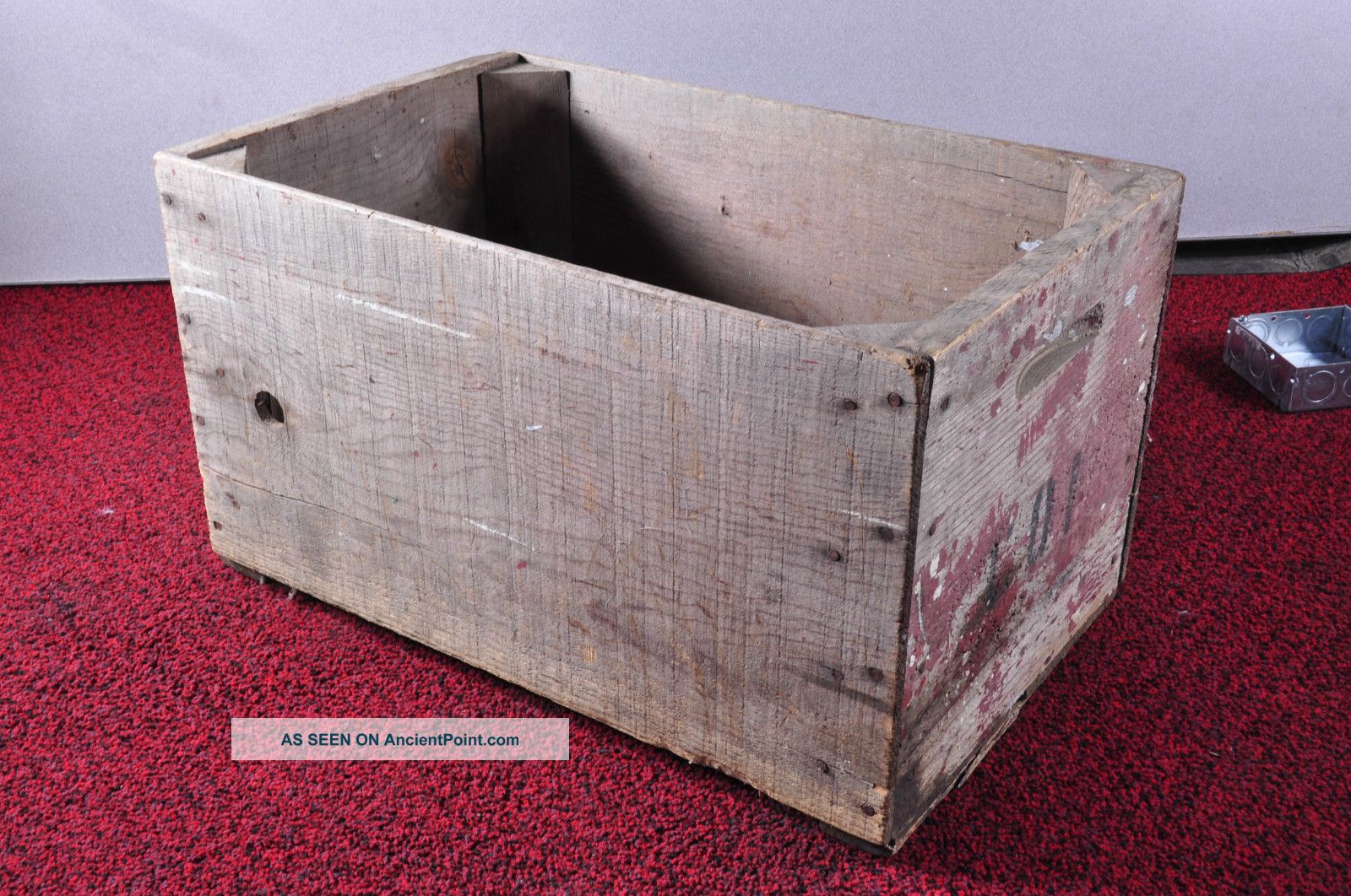 Antique Vintage Wood Crate From Portland Oregon H 11 