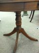 Antique/vintage Round Drum Table With Lion Drawer Pull And Metal Claw Feet 1940 1900-1950 photo 2