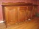 Country French Oak Draw Leaf Table With 6 Chairs & Matching Sideboard 1900-1950 photo 4