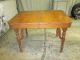 Antique Solid Wood Dinning Table With 2 Leafs 1900-1950 photo 3