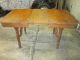 Antique Solid Wood Dinning Table With 2 Leafs 1900-1950 photo 7