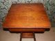 Wonderful Antique Victorian Sewing Stand W/turned Legs And Flip Top 1900-1950 photo 1