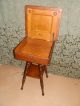 Wonderful Antique Victorian Sewing Stand W/turned Legs And Flip Top 1900-1950 photo 2