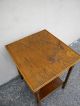 Victorian Tiger Oak Spindle Leg Side Table 1237 1900-1950 photo 6