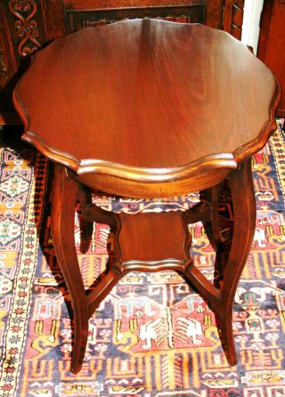 Gorgeous American Antique Mahogany Mission,  Arts & Crafts Side Table photo