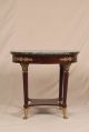 French Empire Gilt Bronze Antique Mahogany Marble Top Gueridon Side Hall Table 1900-1950 photo 2