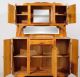 Art Nouveau Art Deco Oak Marble Top Buffet Sideboard Server China Cabinet 1900-1950 photo 1