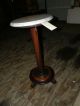 Antique Marble Top Pedestal Plant Stand Table 1900-1950 photo 2