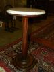 Antique Marble Top Pedestal Plant Stand Table 1900-1950 photo 4