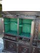 German Hand Made & Carved Mahogany Break Front Cabinet 1900-1950 photo 2
