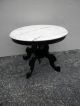 Victorian Painted Oval Marble Side Table 2107 1900-1950 photo 1
