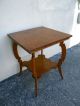 Victorian Carved Oak Side Table 1146 1900-1950 photo 2