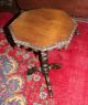 Antique English Carved Oak Side Table 1900-1950 photo 1