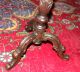 Antique English Carved Oak Side Table 1900-1950 photo 3