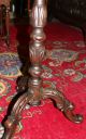 Antique English Carved Oak Side Table 1900-1950 photo 4