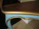 Vintage French Provincial Corner Table Entry Table Turquoise Herman Schlorman 1900-1950 photo 5