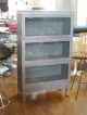 Antique Industrial Barrister Bookcase Machine Age Steel Lawyer ' S Cabinet Medical 1900-1950 photo 1