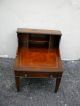 1940 ' S Mahogany Leather Top Library / Lamp / Side Table 1900-1950 photo 1