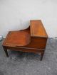 1940 ' S Mahogany Leather Top Library / Lamp / Side Table 1900-1950 photo 2
