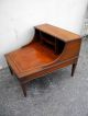 1940 ' S Mahogany Leather Top Library / Lamp / Side Table 1900-1950 photo 3