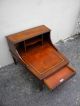 1940 ' S Mahogany Leather Top Library / Lamp / Side Table 1900-1950 photo 5