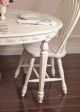 Shabby Cottage Chic Oval Dining Table French Vintage Style White Roses Ornate 1900-1950 photo 6